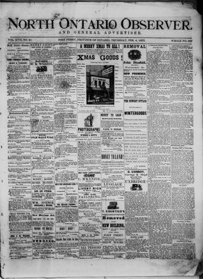 North Ontario Observer (Port Perry), 4 Feb 1875