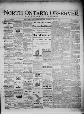 North Ontario Observer (Port Perry), 13 May 1875