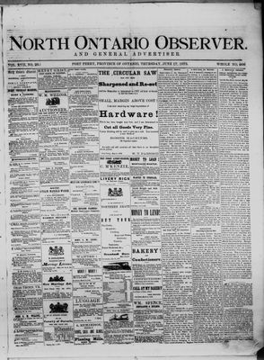 North Ontario Observer (Port Perry), 17 Jun 1875