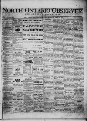 North Ontario Observer (Port Perry), 30 Sep 1875