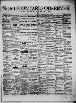 North Ontario Observer (Port Perry), 7 Oct 1875