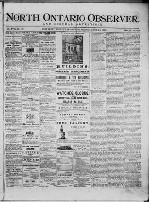 North Ontario Observer (Port Perry), 24 Feb 1876