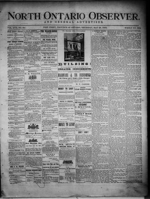 North Ontario Observer (Port Perry), 25 May 1876