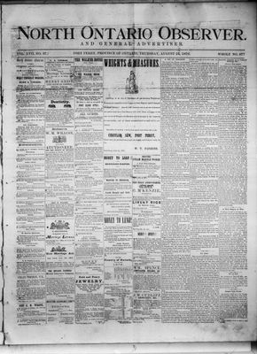 North Ontario Observer (Port Perry), 24 Aug 1876