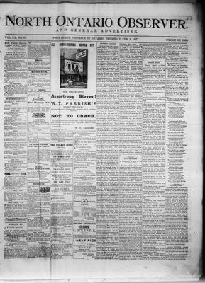 North Ontario Observer (Port Perry), 1 Feb 1877