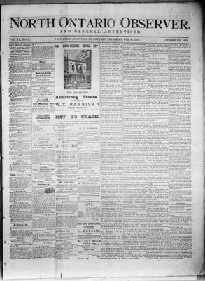 North Ontario Observer (Port Perry), 8 Feb 1877