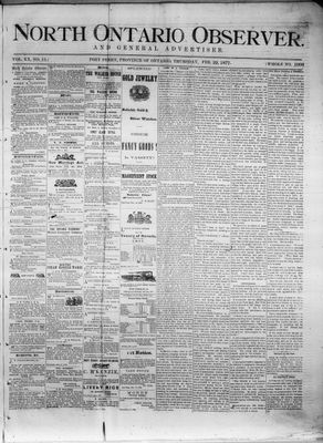 North Ontario Observer (Port Perry), 22 Feb 1877