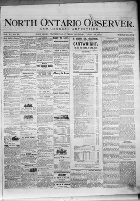 North Ontario Observer (Port Perry), 26 Apr 1877