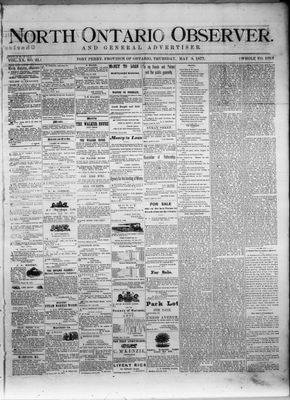 North Ontario Observer (Port Perry), 3 May 1877