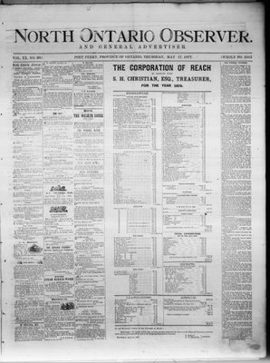 North Ontario Observer (Port Perry), 17 May 1877