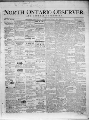 North Ontario Observer (Port Perry), 24 May 1877