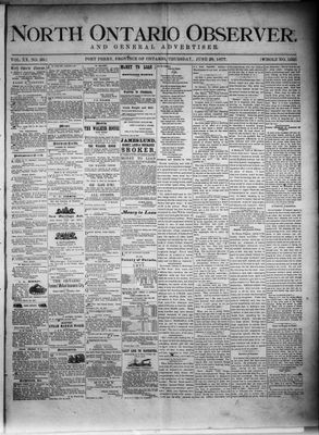 North Ontario Observer (Port Perry), 28 Jun 1877