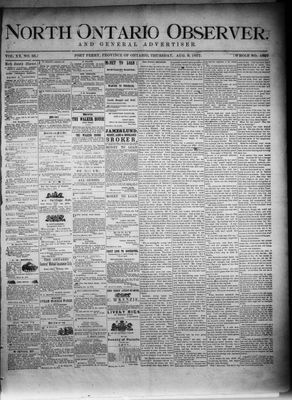 North Ontario Observer (Port Perry), 9 Aug 1877