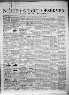 North Ontario Observer (Port Perry), 17 Jan 1878