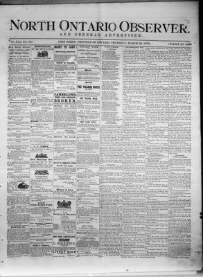 North Ontario Observer (Port Perry), 28 Mar 1878