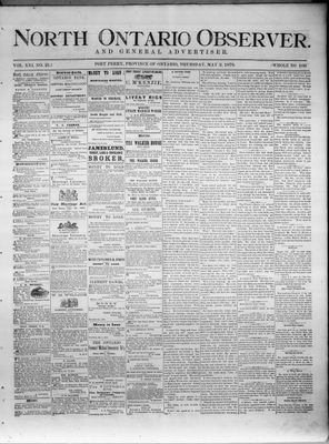 North Ontario Observer (Port Perry), 2 May 1878