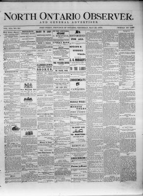 North Ontario Observer (Port Perry), 23 May 1878