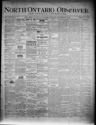 North Ontario Observer (Port Perry), 26 Dec 1878