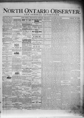 North Ontario Observer (Port Perry), 23 Jan 1879