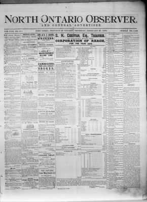 North Ontario Observer (Port Perry), 27 Feb 1879