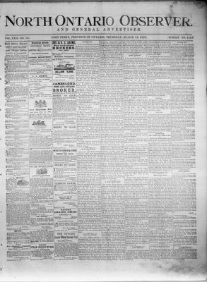 North Ontario Observer (Port Perry), 13 Mar 1879