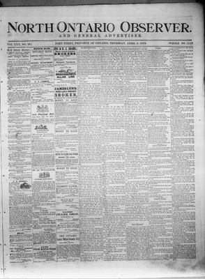 North Ontario Observer (Port Perry), 3 Apr 1879