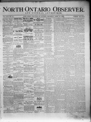 North Ontario Observer (Port Perry), 10 Apr 1879