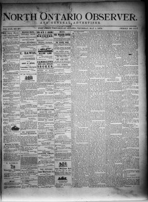 North Ontario Observer (Port Perry), 1 May 1879