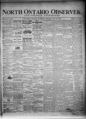 North Ontario Observer (Port Perry), 29 May 1879