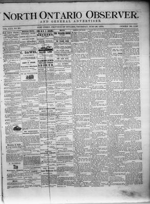 North Ontario Observer (Port Perry), 26 Jun 1879