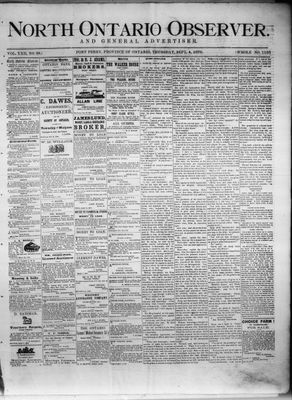 North Ontario Observer (Port Perry), 4 Sep 1879