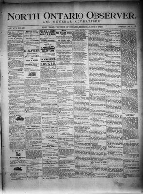 North Ontario Observer (Port Perry), 9 Oct 1879