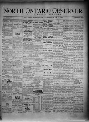 North Ontario Observer (Port Perry), 12 Feb 1880