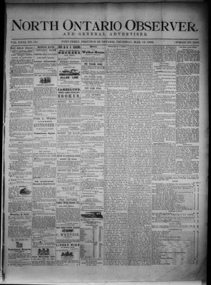 North Ontario Observer (Port Perry), 18 Mar 1880