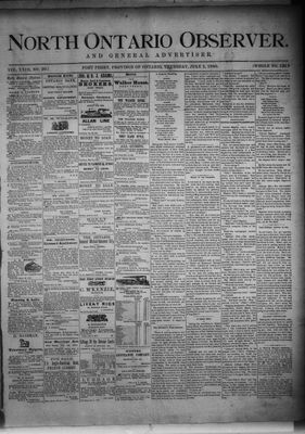 North Ontario Observer (Port Perry), 1 Jul 1880