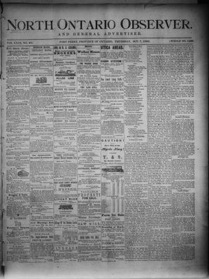 North Ontario Observer (Port Perry), 7 Oct 1880