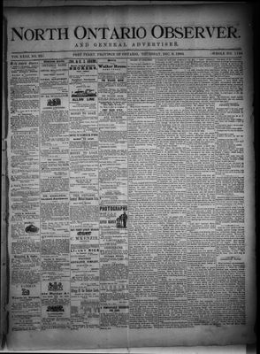 North Ontario Observer (Port Perry), 9 Dec 1880