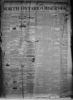 North Ontario Observer (Port Perry), 30 Dec 1880