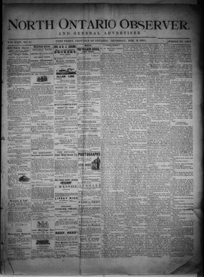 North Ontario Observer (Port Perry), 3 Feb 1881