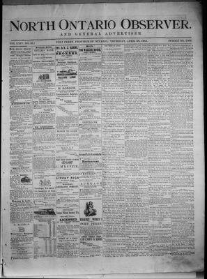 North Ontario Observer (Port Perry), 28 Apr 1881