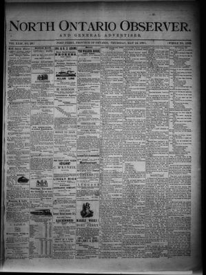 North Ontario Observer (Port Perry), 12 May 1881