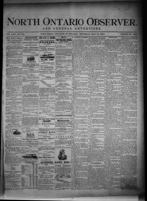 North Ontario Observer (Port Perry), 19 May 1881