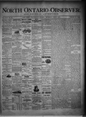 North Ontario Observer (Port Perry), 9 Jun 1881