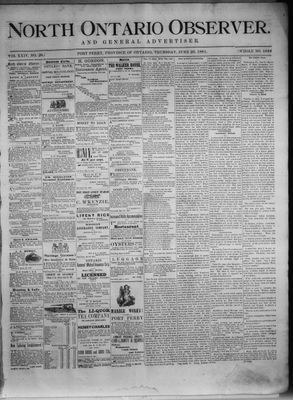 North Ontario Observer (Port Perry), 23 Jun 1881