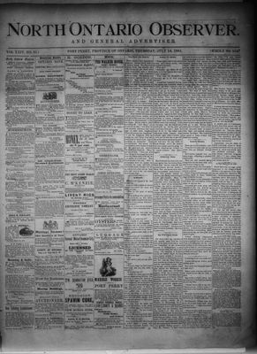 North Ontario Observer (Port Perry), 14 Jul 1881