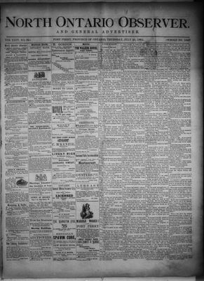 North Ontario Observer (Port Perry), 21 Jul 1881