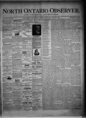 North Ontario Observer (Port Perry), 29 Sep 1881