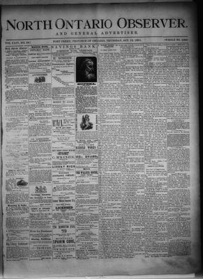 North Ontario Observer (Port Perry), 13 Oct 1881