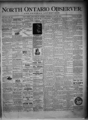 North Ontario Observer (Port Perry), 10 Nov 1881