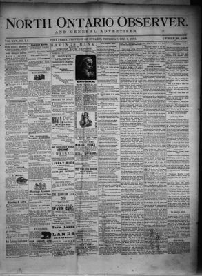 North Ontario Observer (Port Perry), 8 Dec 1881